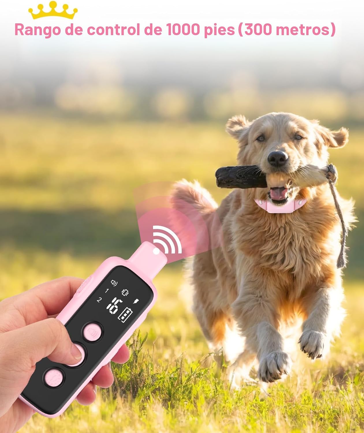 Bousnic Collar de choque para perros \u2013 Collar de entrenamiento...
