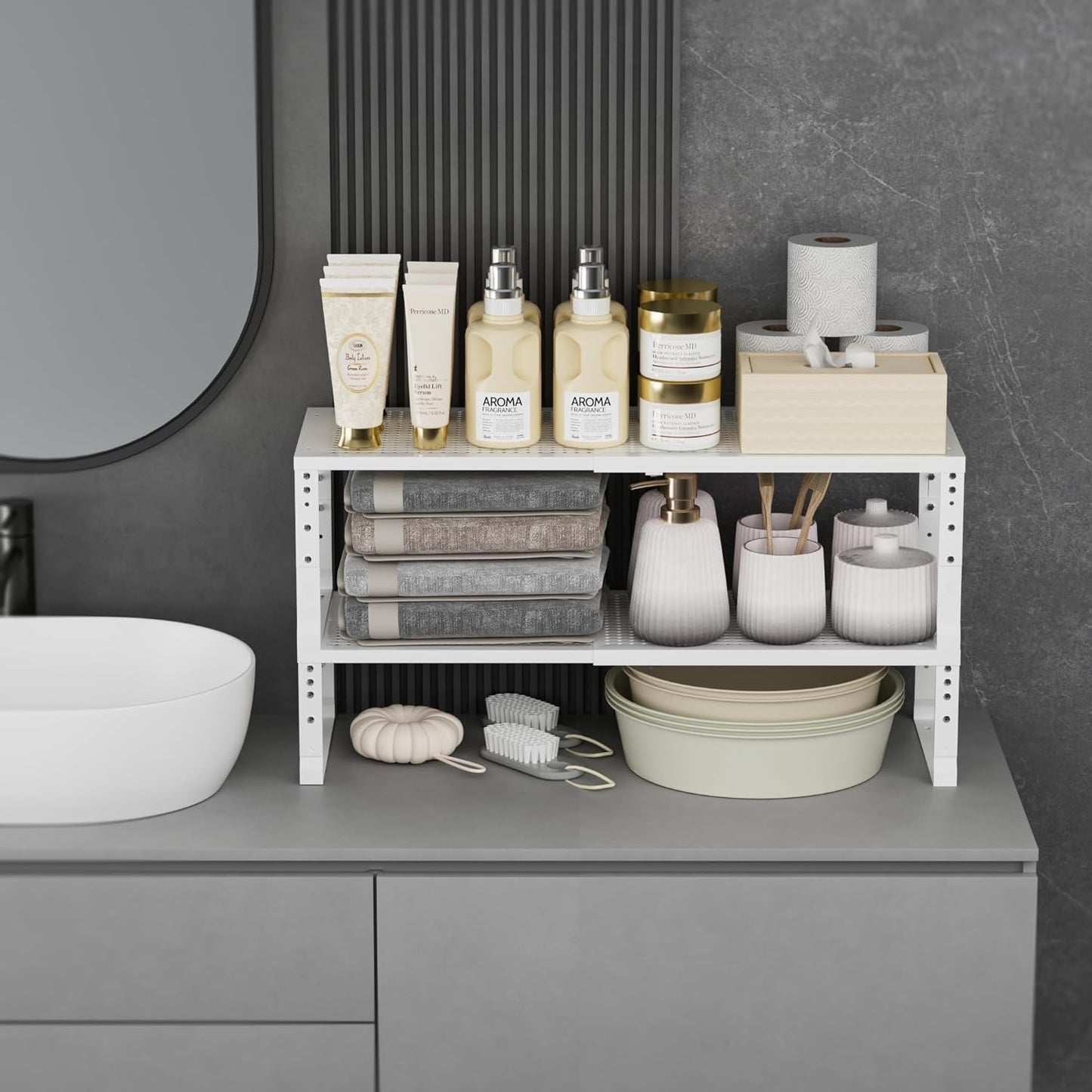 Wobmmi Estante Expandible para Especias de Cocina, Organizador de E...