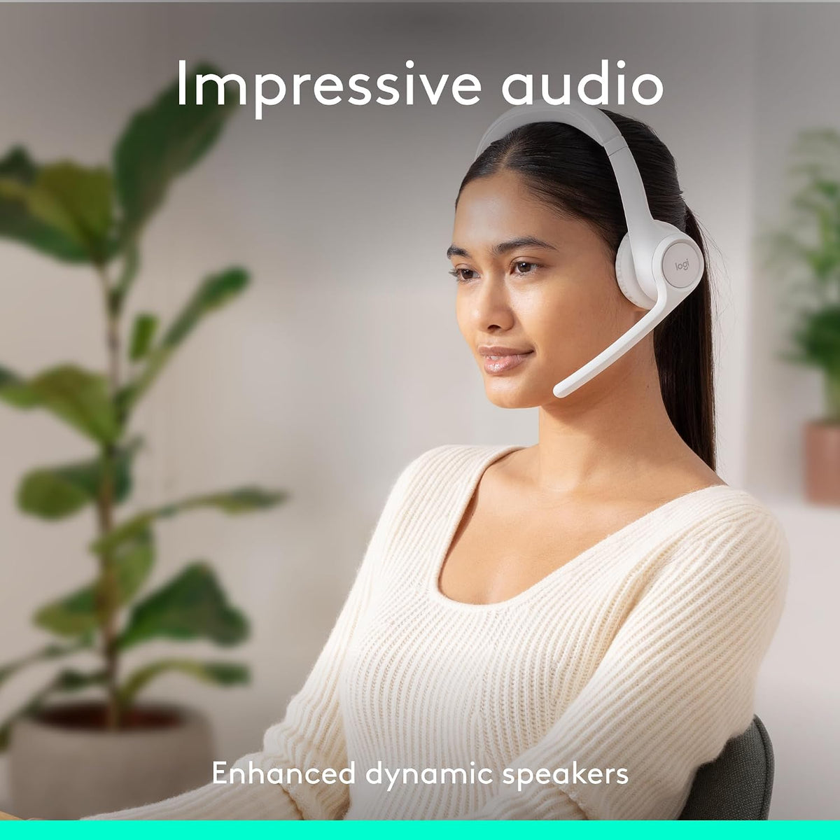 Logitech Auriculares inalámbricos Bluetooth Zone 300 - Blanquecino...