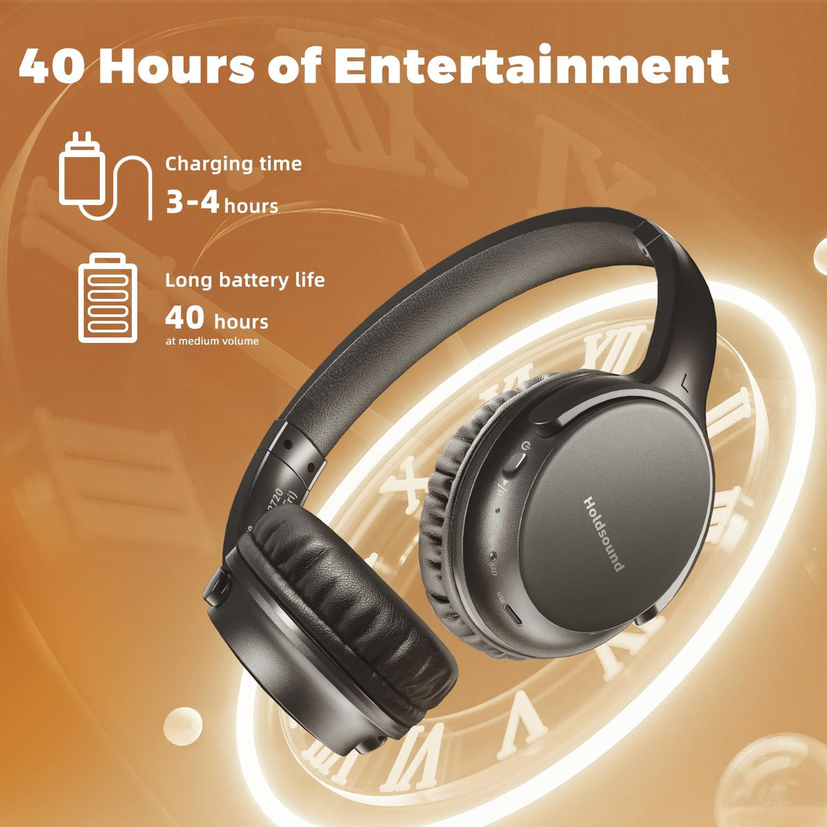 Holdsound BKM400 - Auriculares inalámbricos para ver TV con transmi...