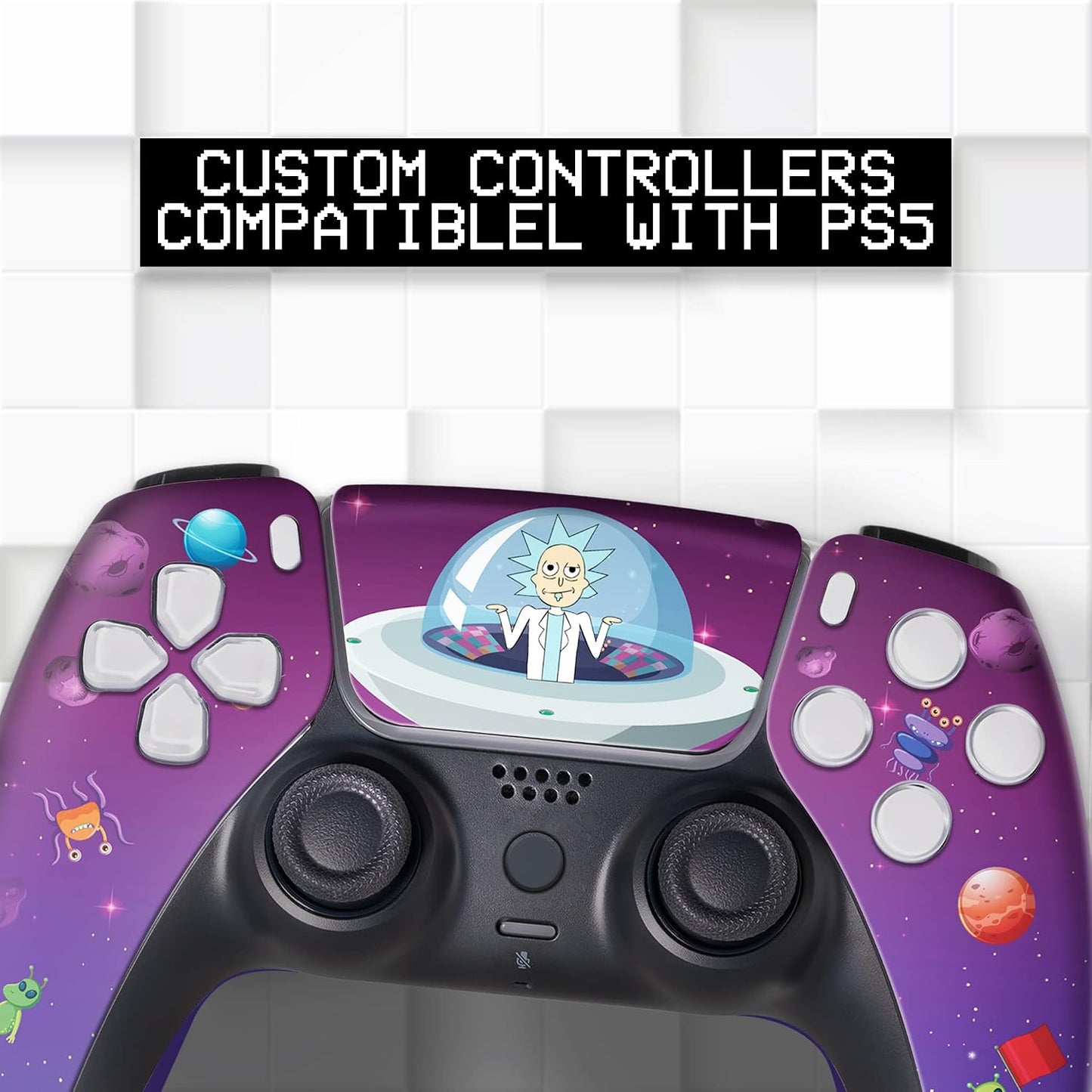 Riccky - Mortty Controlador PS-5 personalizado inalámbrico compatib...