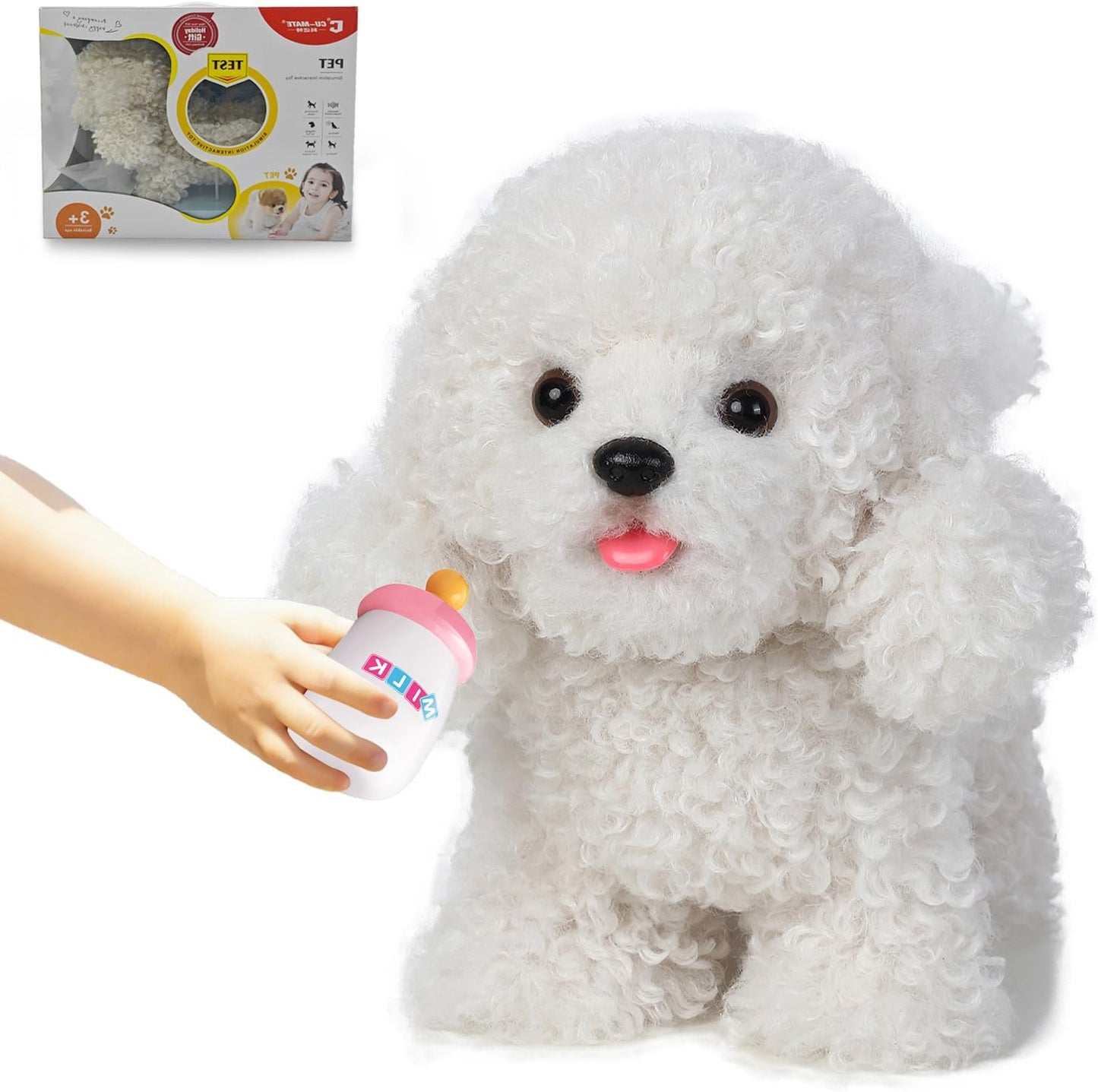 Juguete de perro de peluche electrónico interactivo de Poodle camin...