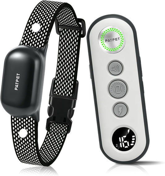 PATPET Collar de entrenamiento para perros con control remoto - Col...