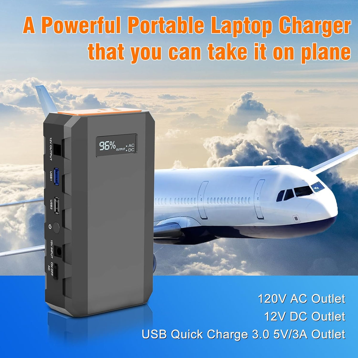 SinKeu Cargador portátil de teléfono portátil de 23,400 mAh\/86,58...