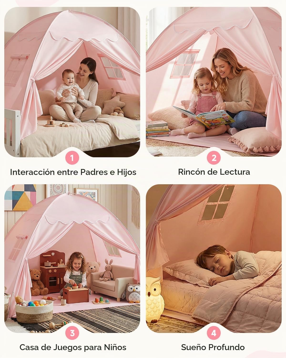 Sumbababy - Tienda de campaña de cama matrimonial para niños en int...