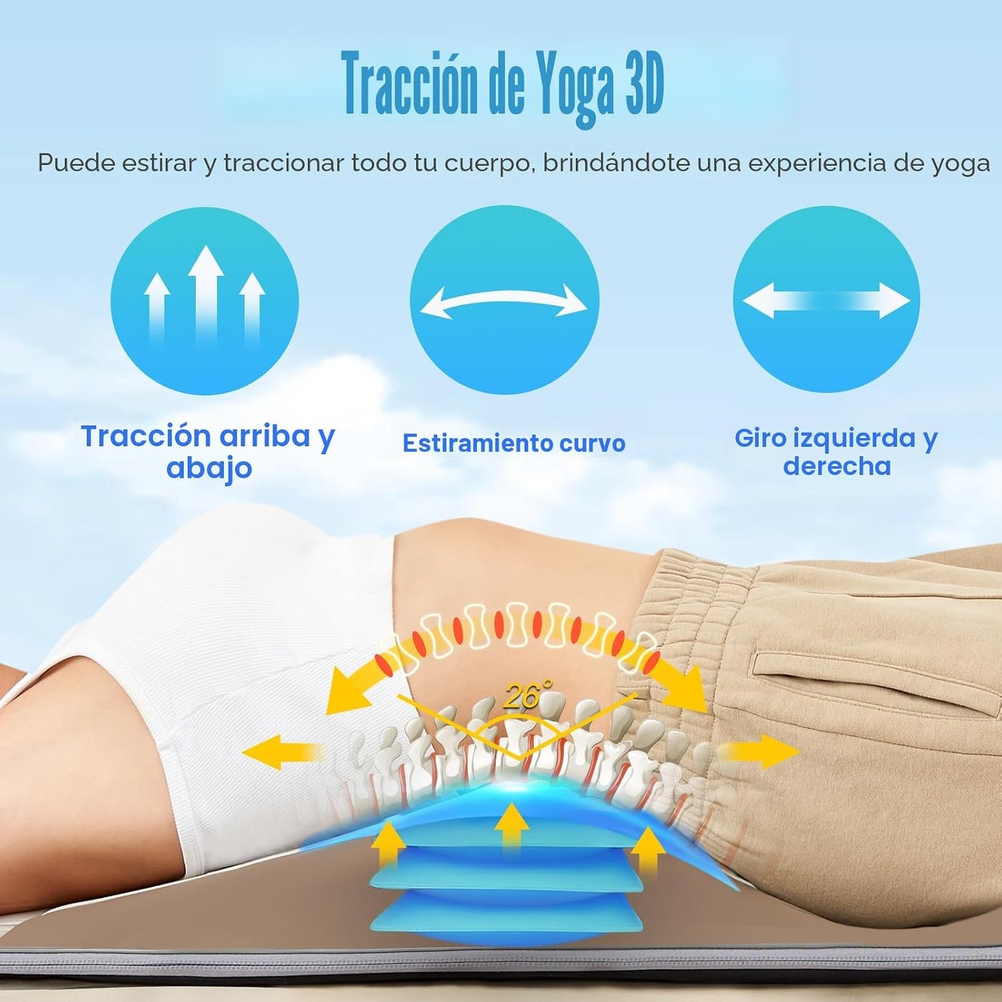 Colchoneta de Masaje de Cuerpo Completo con Bolsas de Aire para Est...