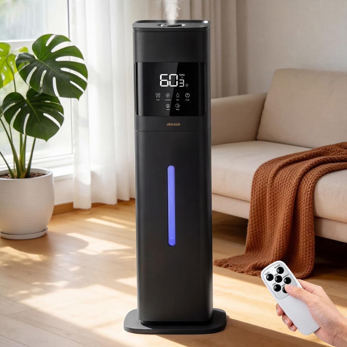 Akacozie Humidificador para habitación grande, humidificador de nie...