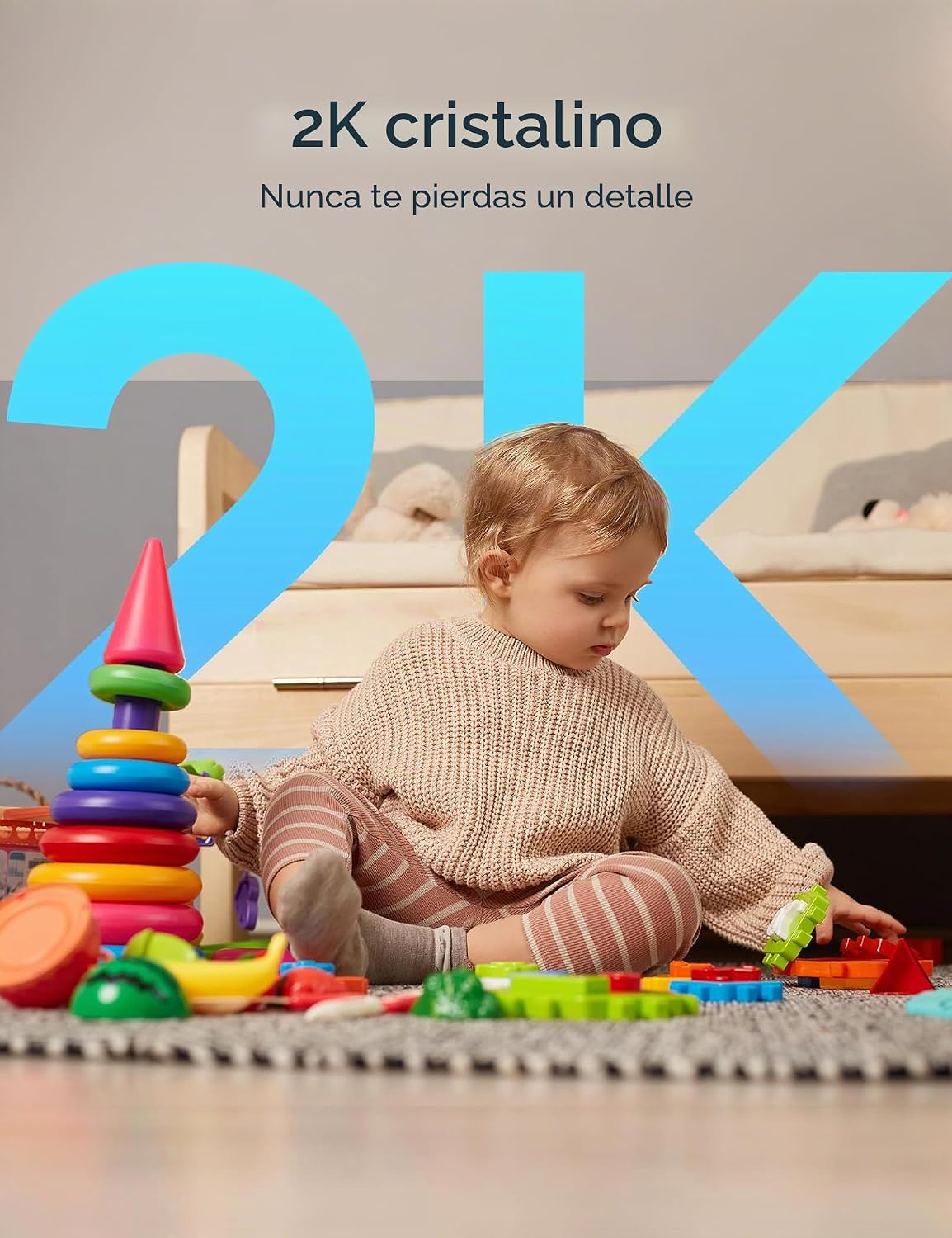 GNCC Cámaras 2K para cámaras interiores de seguridad para el hogar...