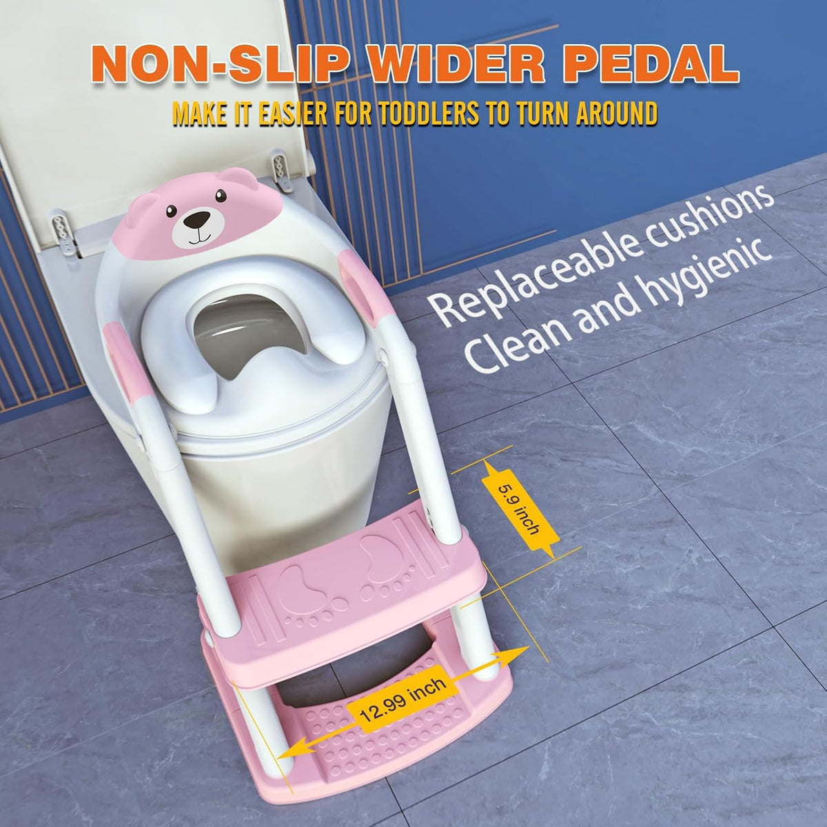 Inodoro de entrenamiento para ir al baño para niños pequeños, asien...