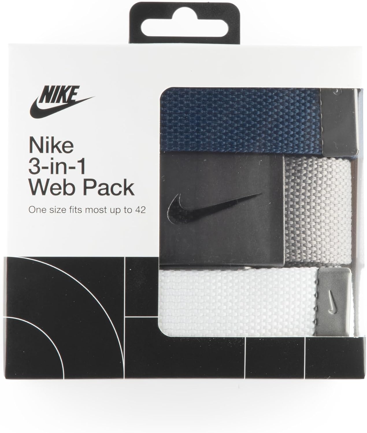 Nike Paquete de 3 cinturones web para hombre