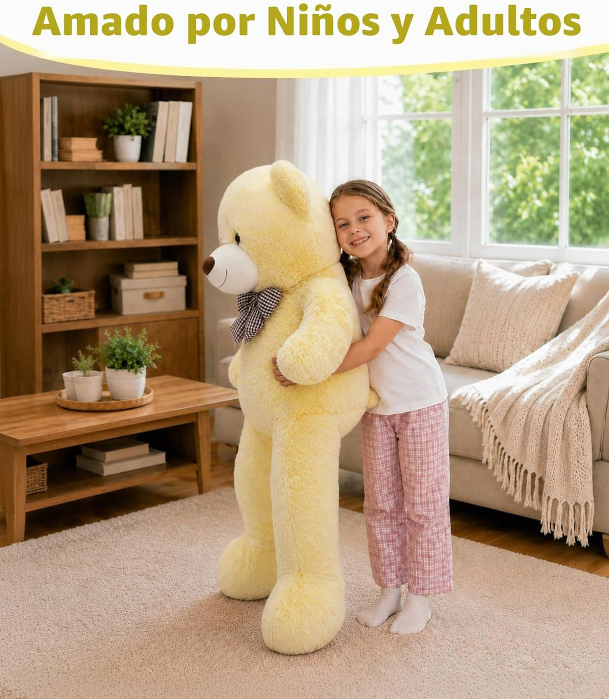 MaoGoLan Oso de peluche gigante de 47 pulgadas, regalo clásico de f...