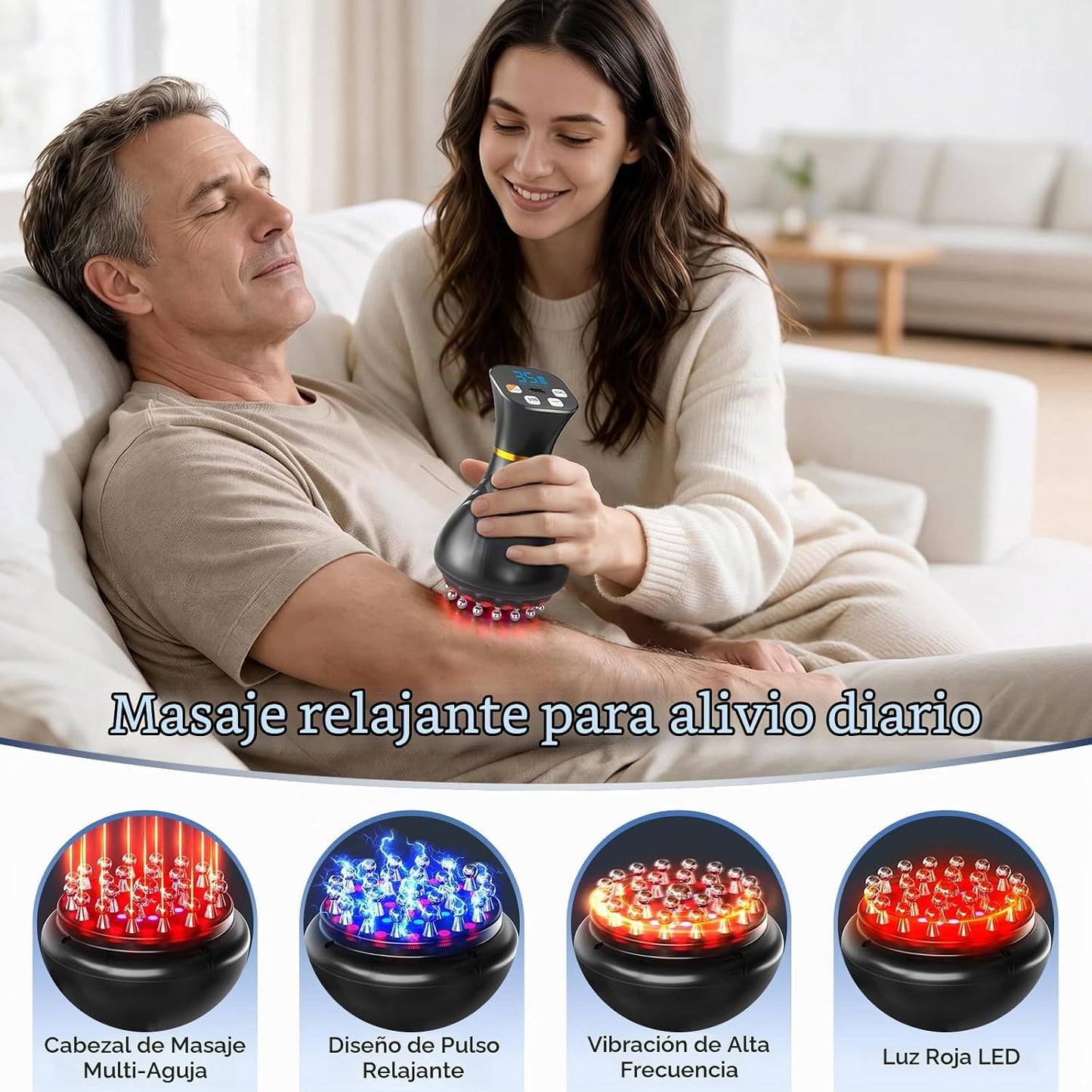 Masajeador de drenaje linfático Mango Moon, herramienta de masaje p...