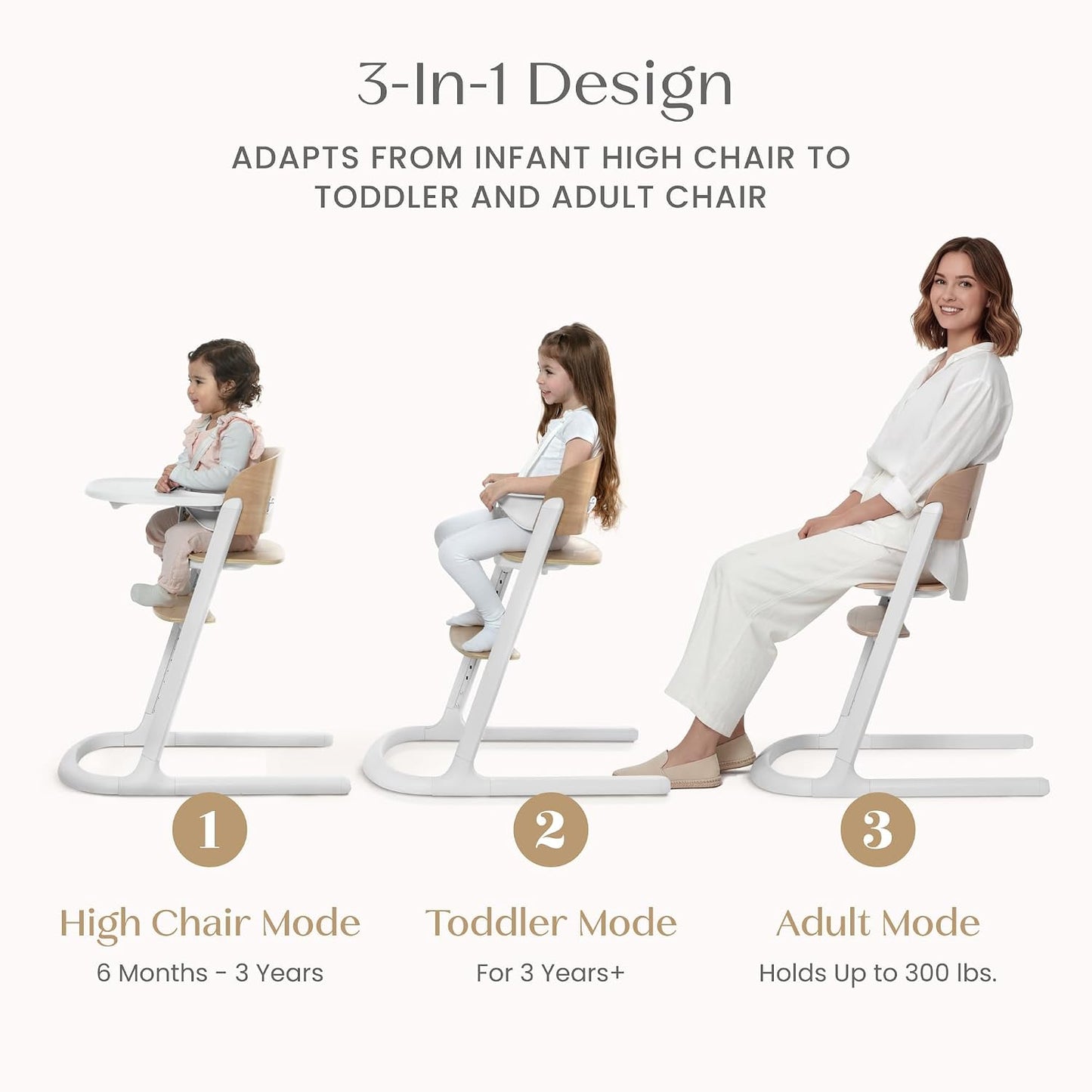 Delta Children Versa - Silla alta ajustable 3 en 1 para bebés y niñ...