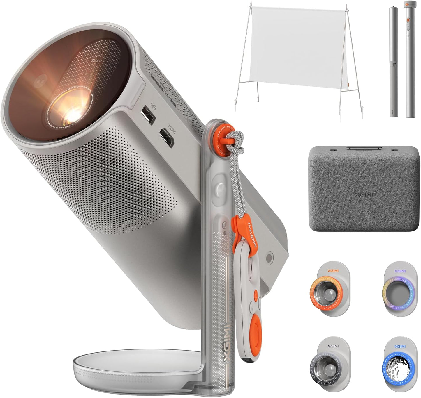 XGIMI MoGo 4 - Colección de proyectores láser, 550 lúmenes ISO, Goo...