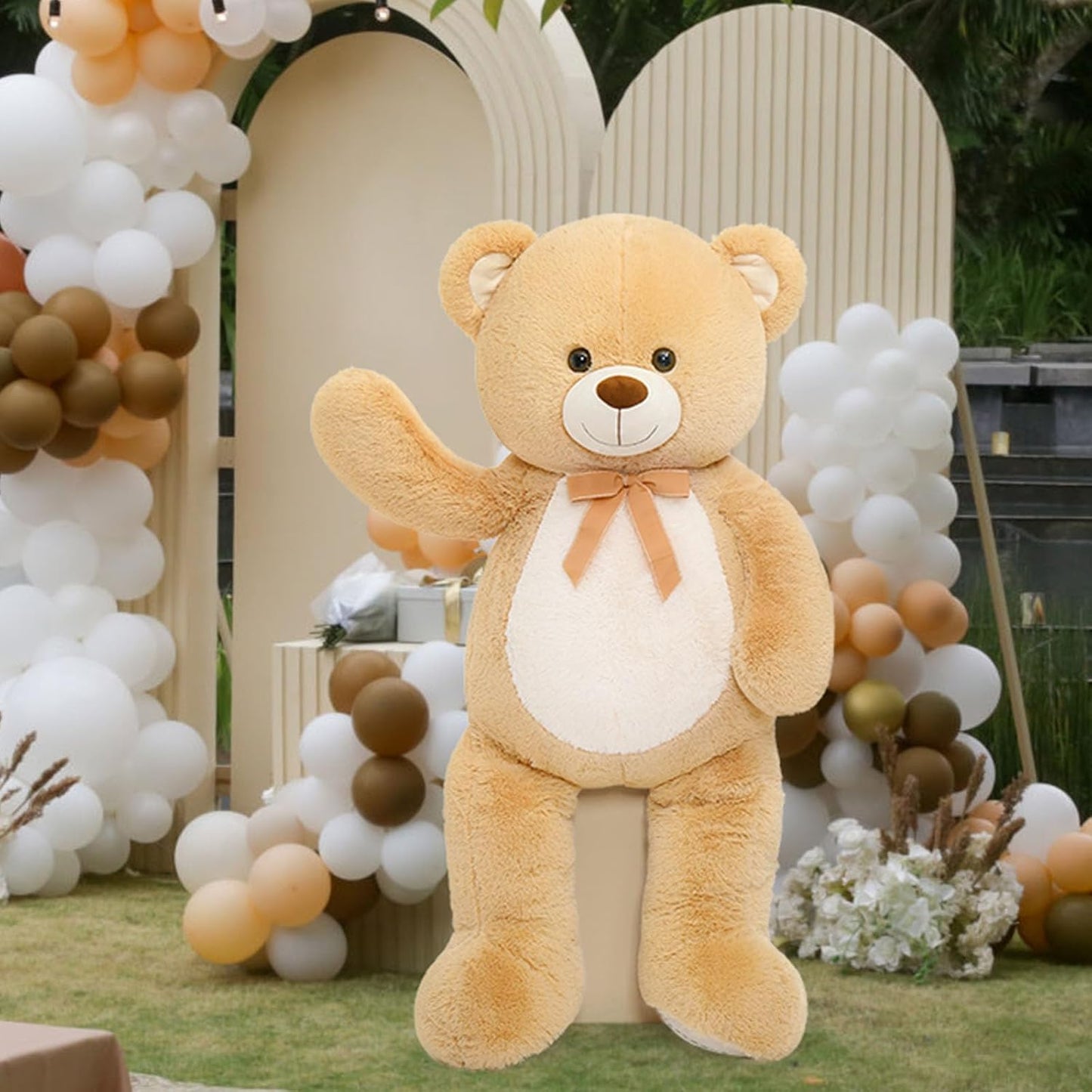 MorisMos Oso de peluche gigante de 4 pies, 51 pulgadas, regalo de o...