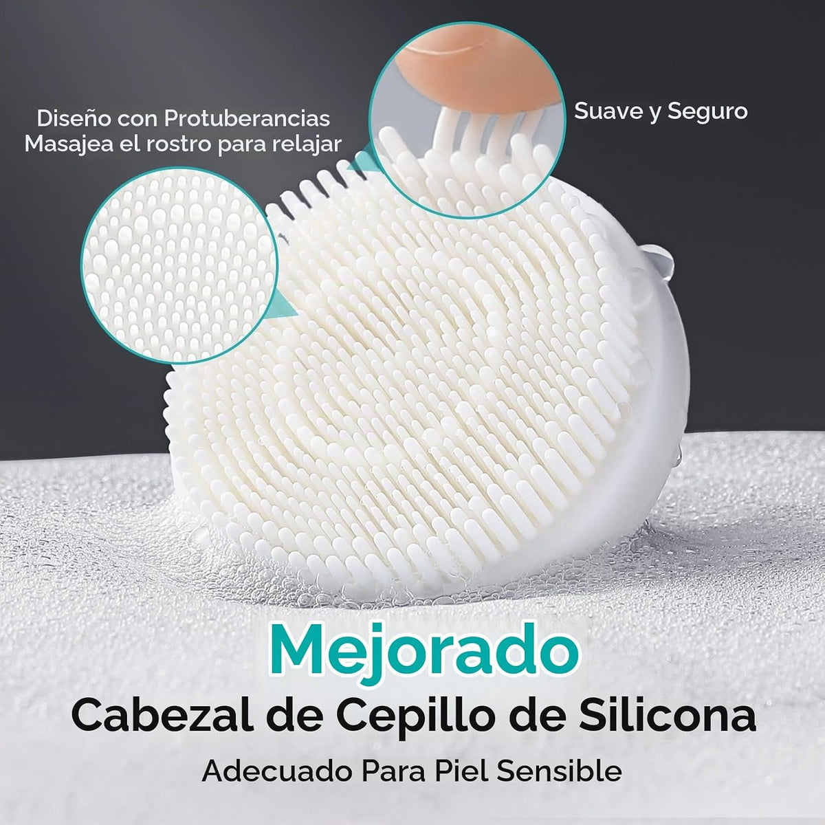 COSLUS Cepillo de Limpieza Facial: Cepillo de Limpieza Facial Ajust...