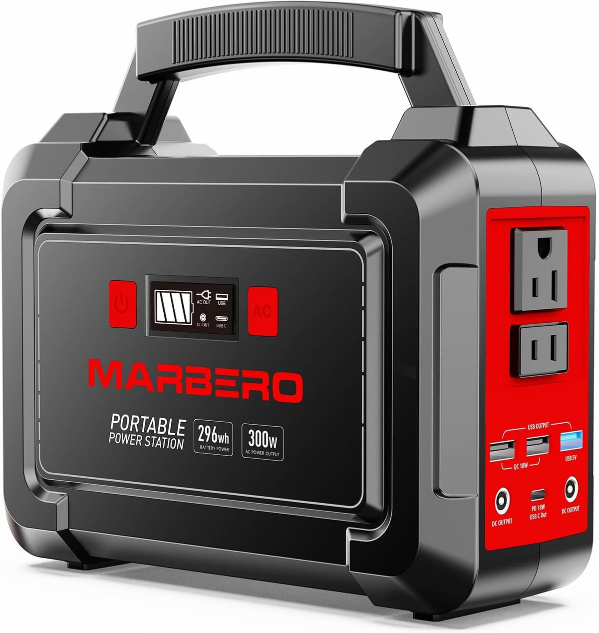 Estación de energía portátil MARBERO de 350W de pico, generador sol...