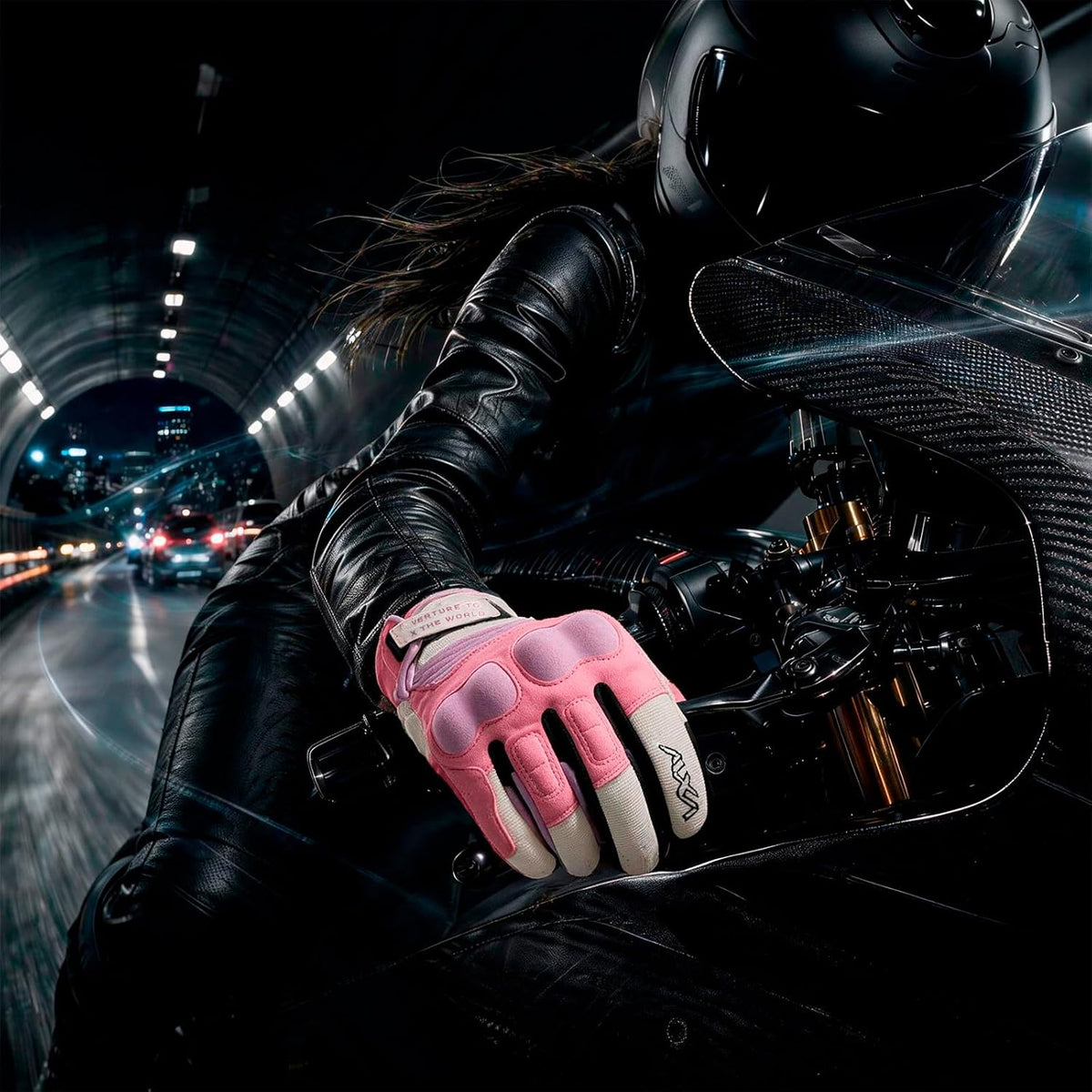 VXW Guantes de motocicleta para mujeres - con protección de palma y...