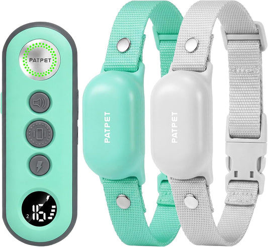 PATPET Collar de choque para perros (10 a 120 libras), collar de en...