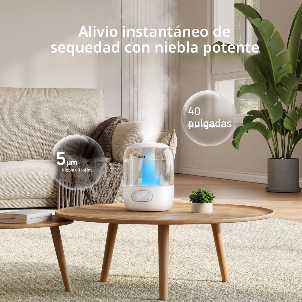 Dreo Humidificadores para dormitorio, humidificador ultrasónico de...