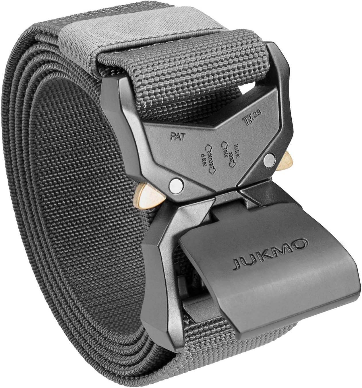 JUKMO Cinturón táctico, aparejador militar de senderismo de 1.5 pul...