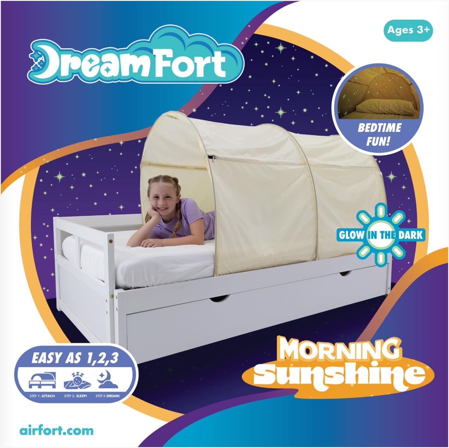 AIR FORT Original DreamFort - Toldo portátil desplegable para cama...