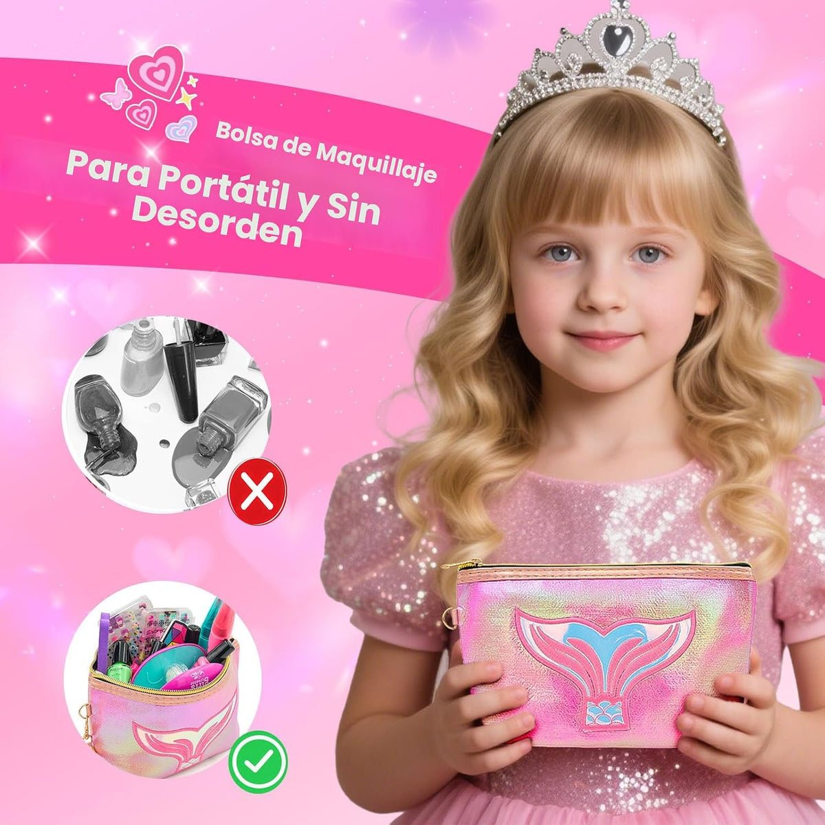 Amagoing Juego de esmaltes de uñas para niñas de 7 a 12 años con se...