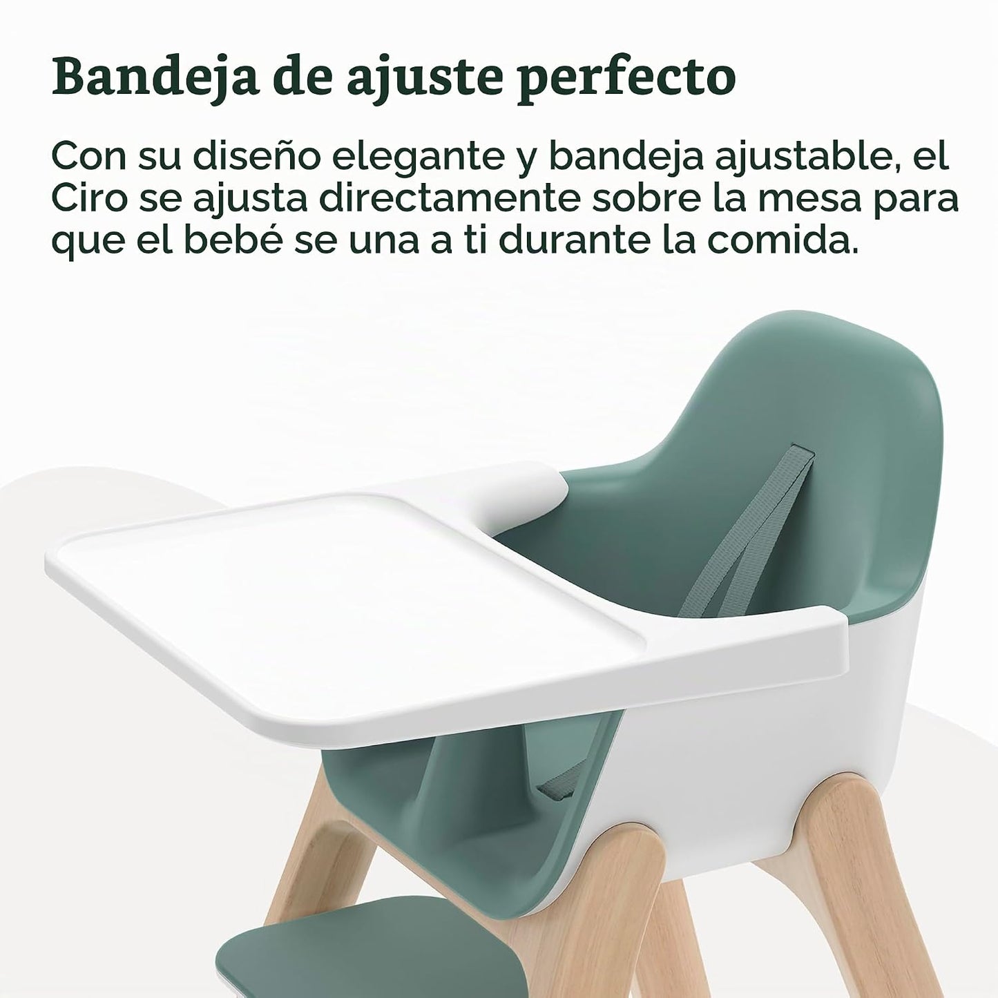 UPPAbaby Ciro - Silla alta, diseño elegante y fácil de limpiar, ban...