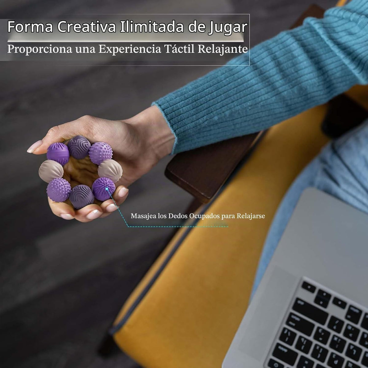 luckdoor Bolas Magnéticas de Silicona Fidget para Adultos y Adolesc...