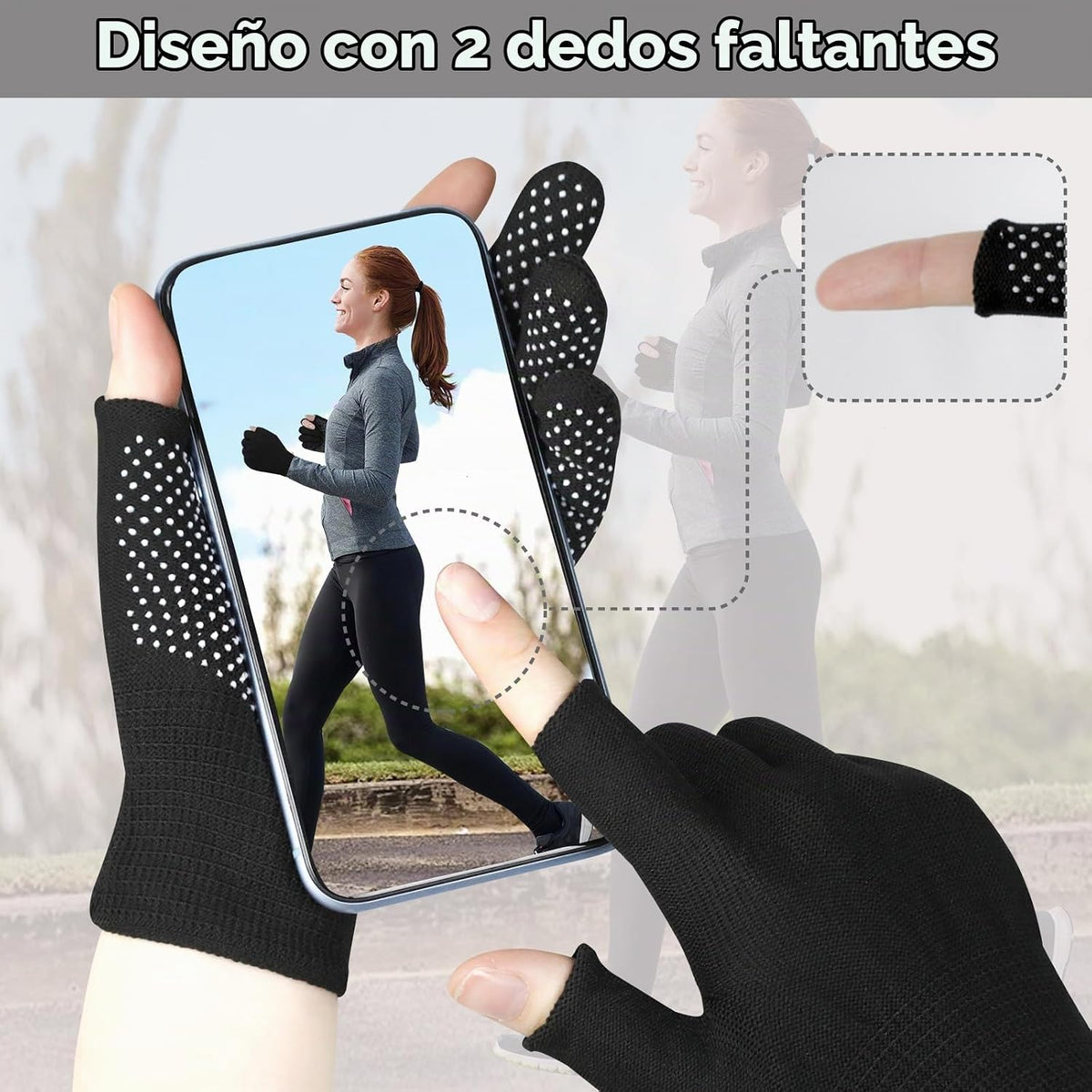 KkaFFe Guantes de trabajo ligeros para hombres y mujeres con medio...