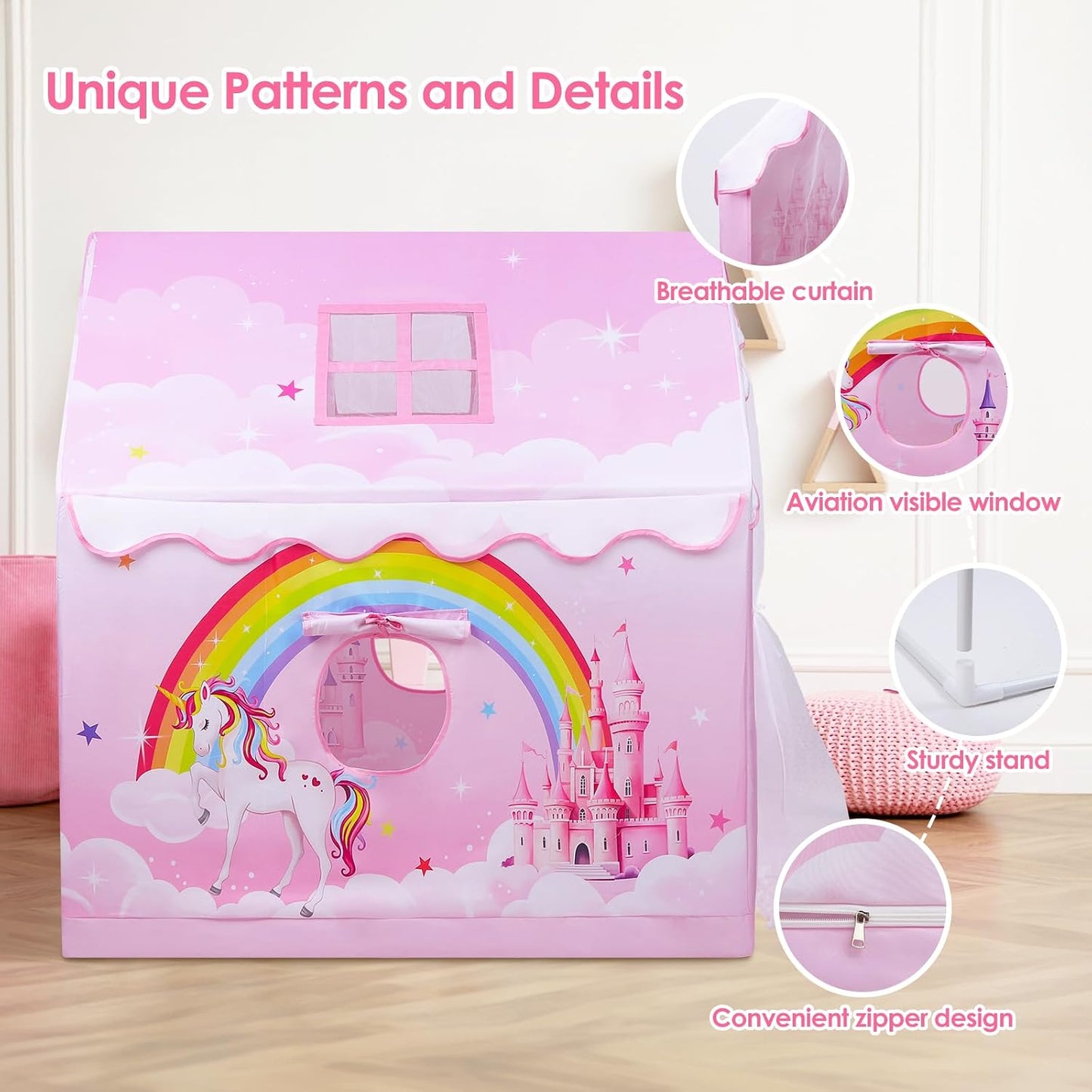 Tienda de Juegos para Niños Tienda de Princesa Rosa para Niñas, Cas...