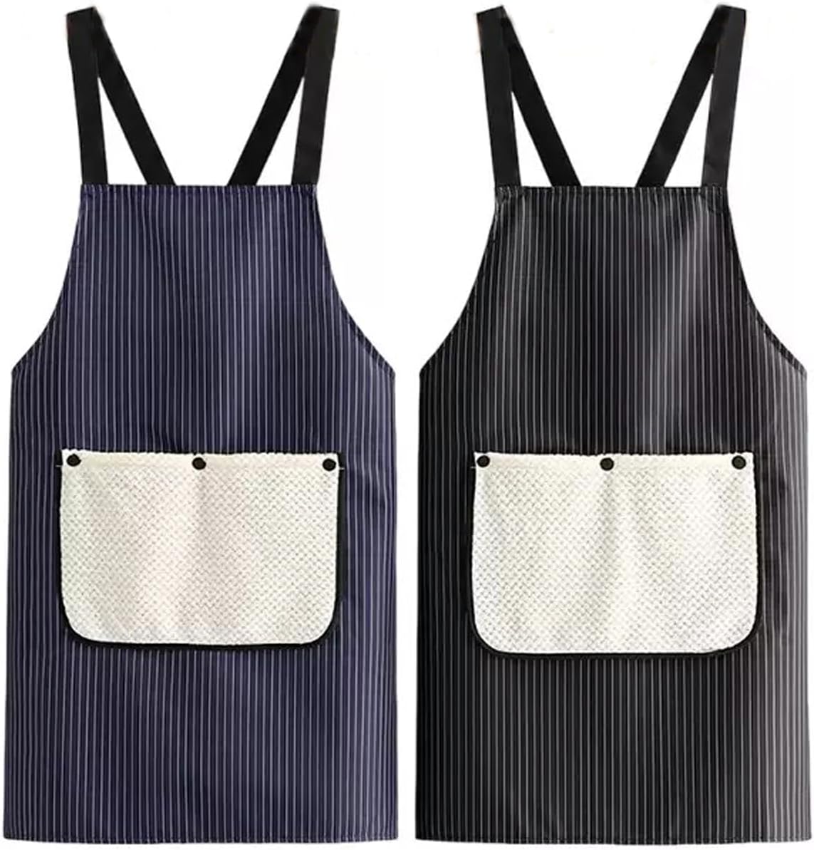 Agirlvct Paquete de 2 delantales de cocina con toallita de mano, re...