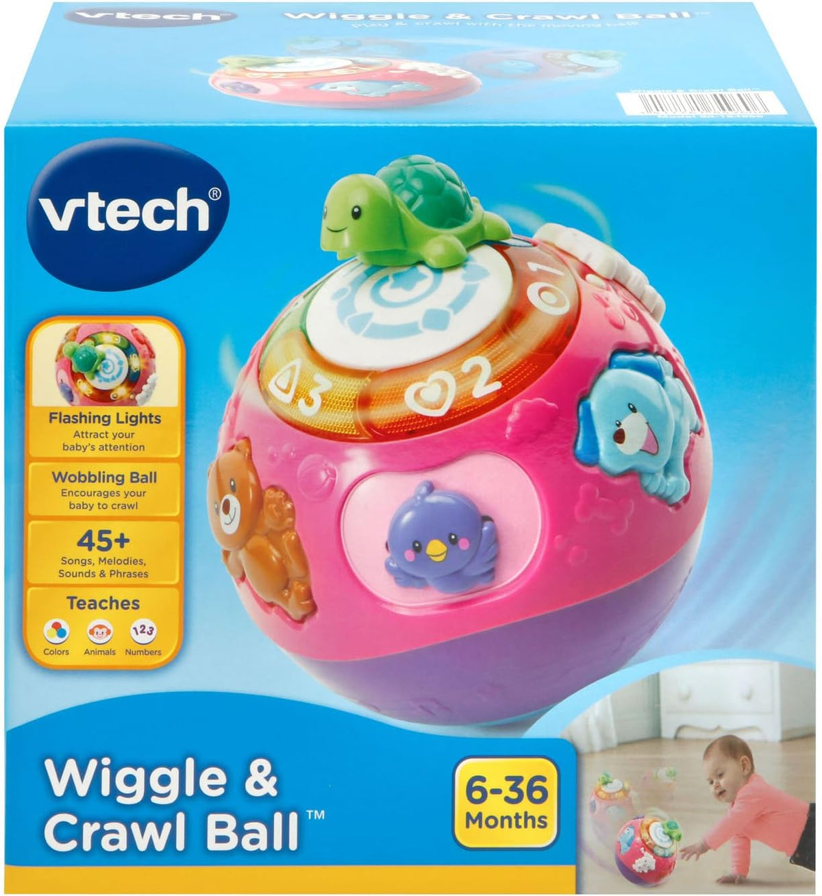 VTech Wiggle and Crawl Ball, morado