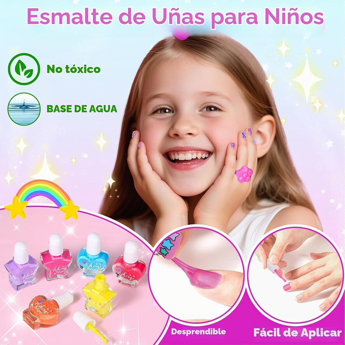 Juego de esmaltes de uñas para niñas, regalo de cumpleaños de Navid...