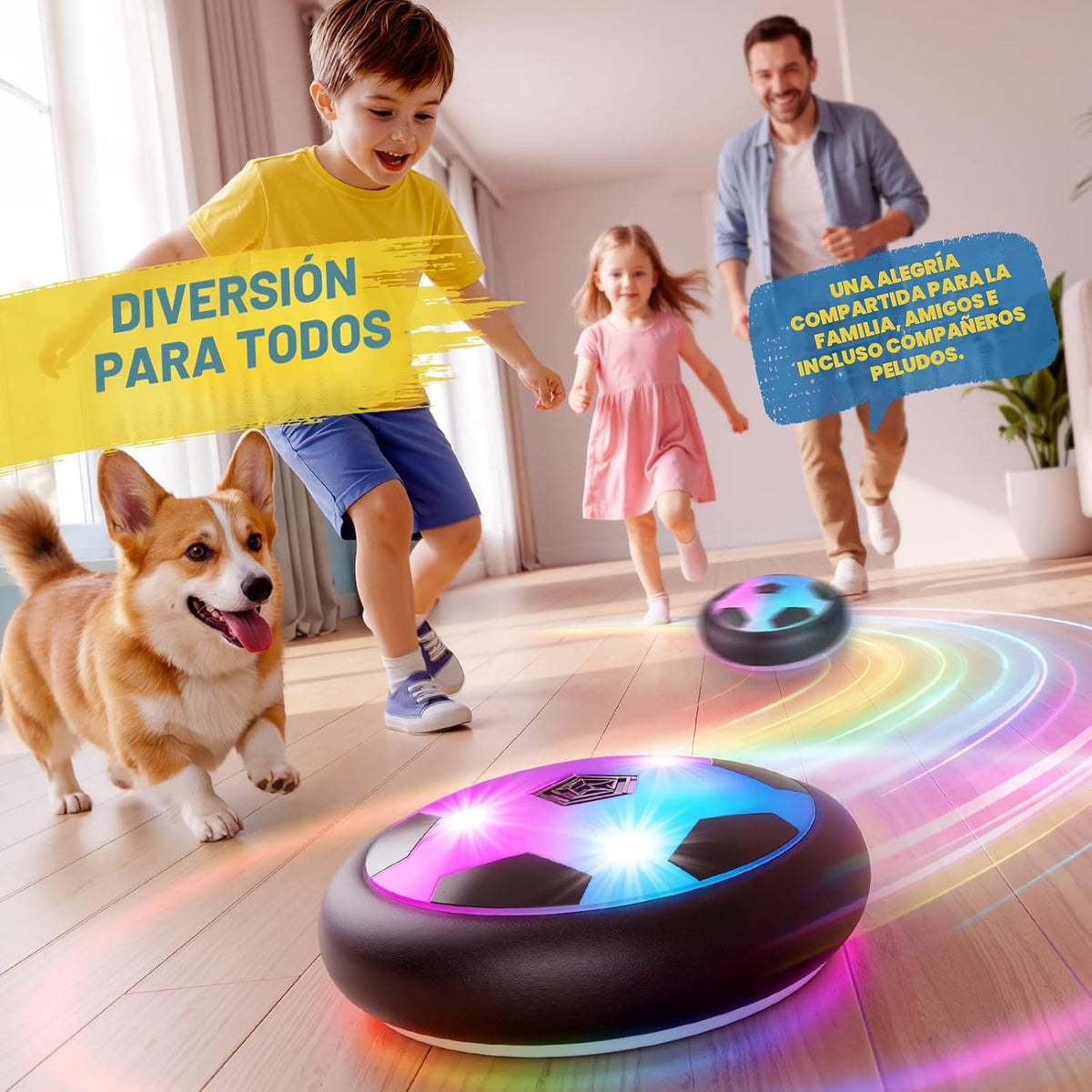 HopeRock Pelota de Fútbol Flotante Juguetes para Niños y Niñas de 3...