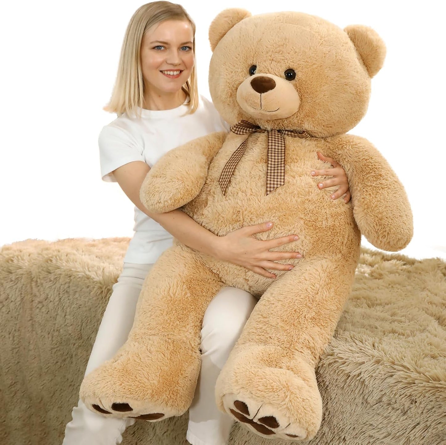 Tezituor Oso de peluche gigante de 43 pulgadas, oso de peluche gran...