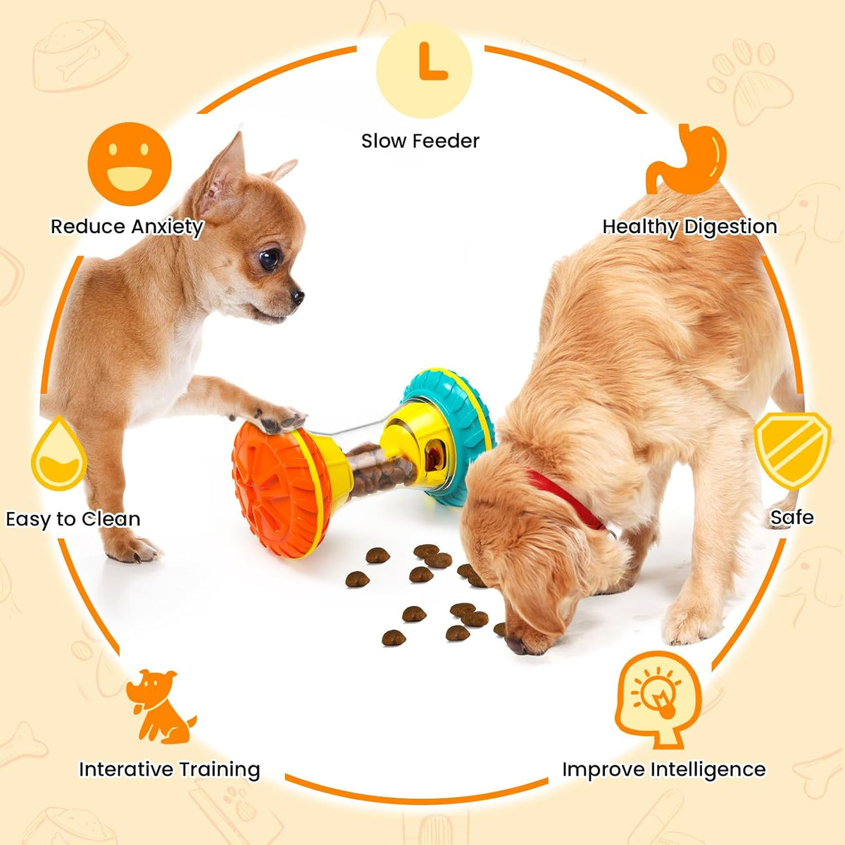 BoYoYo Rompecabezas interactivo para perros para aburrimiento, jugu...