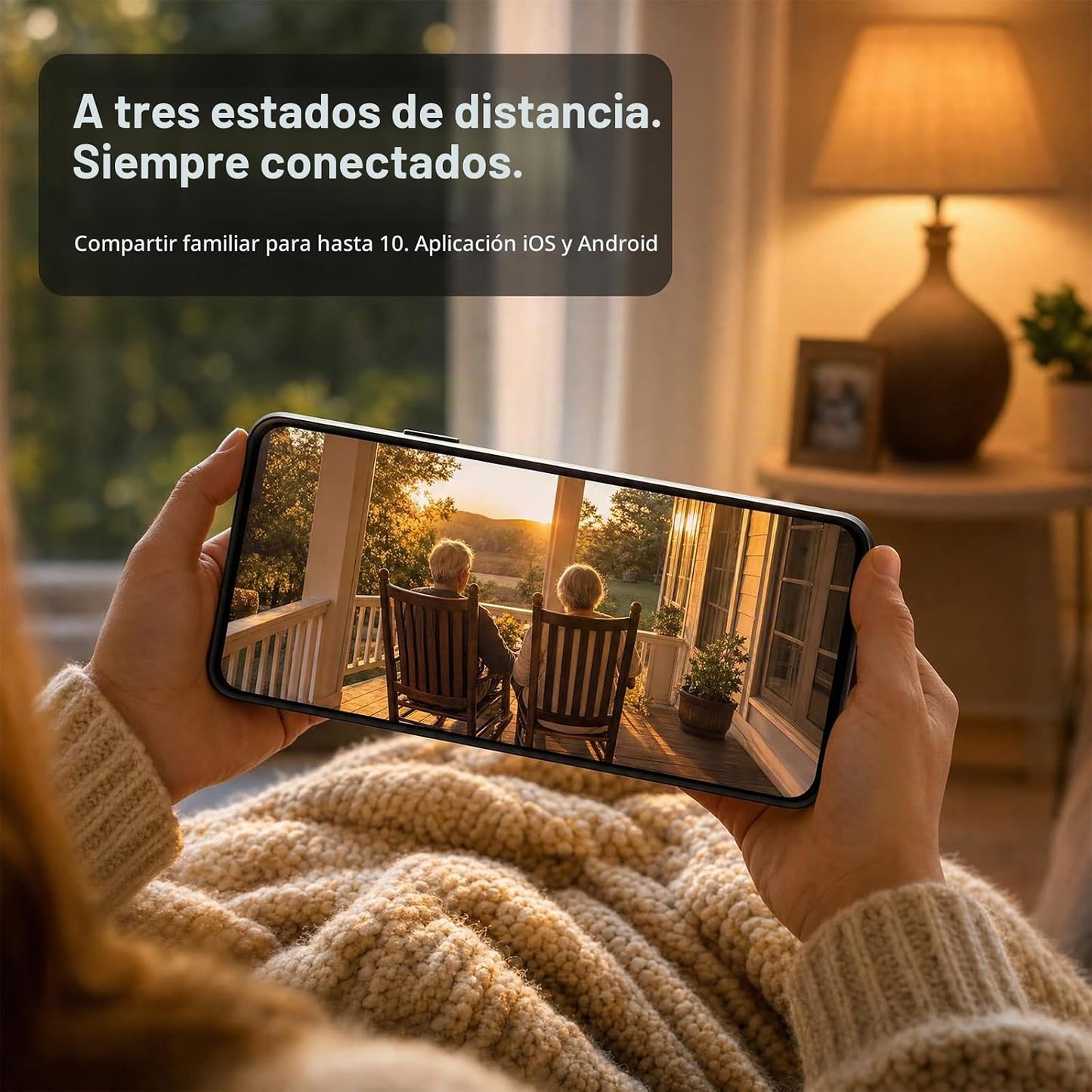 Dzees Cámara de seguridad al aire libre inalámbrica de 3MP 2K, alim...