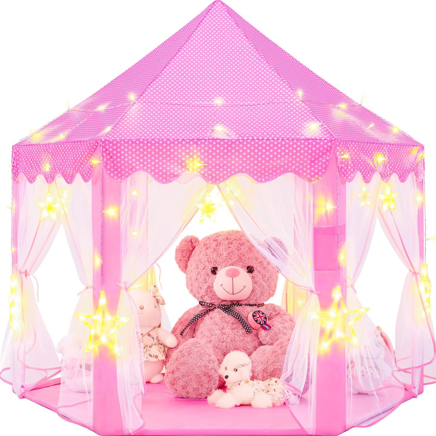 EVOIONOS Tienda de campaña de princesa para niñas, tienda de campañ...