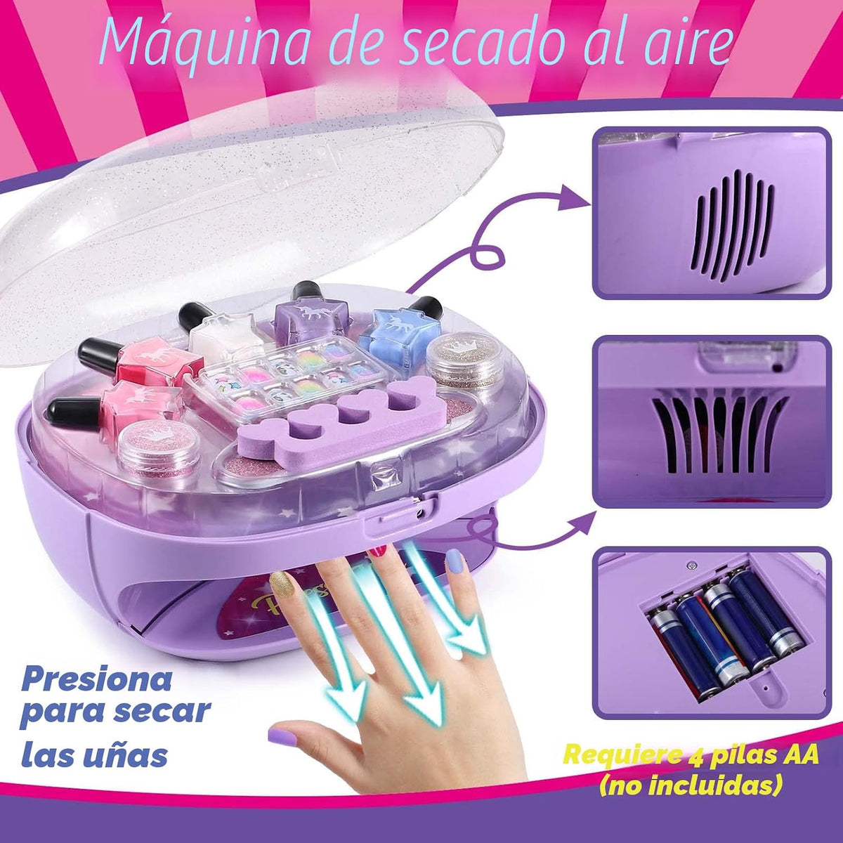 Golray Juego de Esmalte de Uñas para Niñas, Kit de Arte de Uñas Tod...