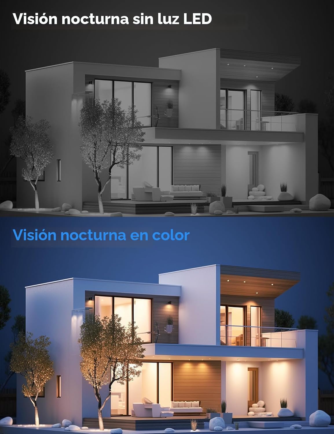 Cámaras de seguridad solar 2K inalámbricas para exteriores, cámaras...