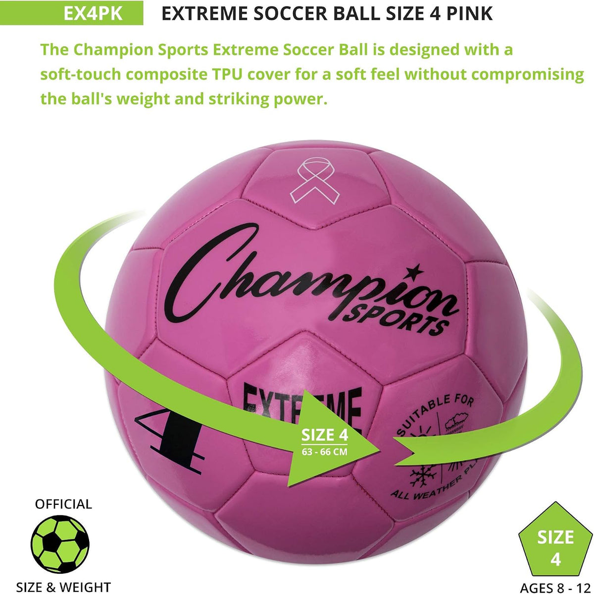Champion Sports Extreme Series - Balón de fútbol \u2013 Tamaños 3,...
