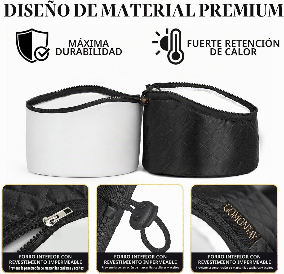 GOMONTAY - Gorro de tratamiento térmico para acondicionamiento prof...