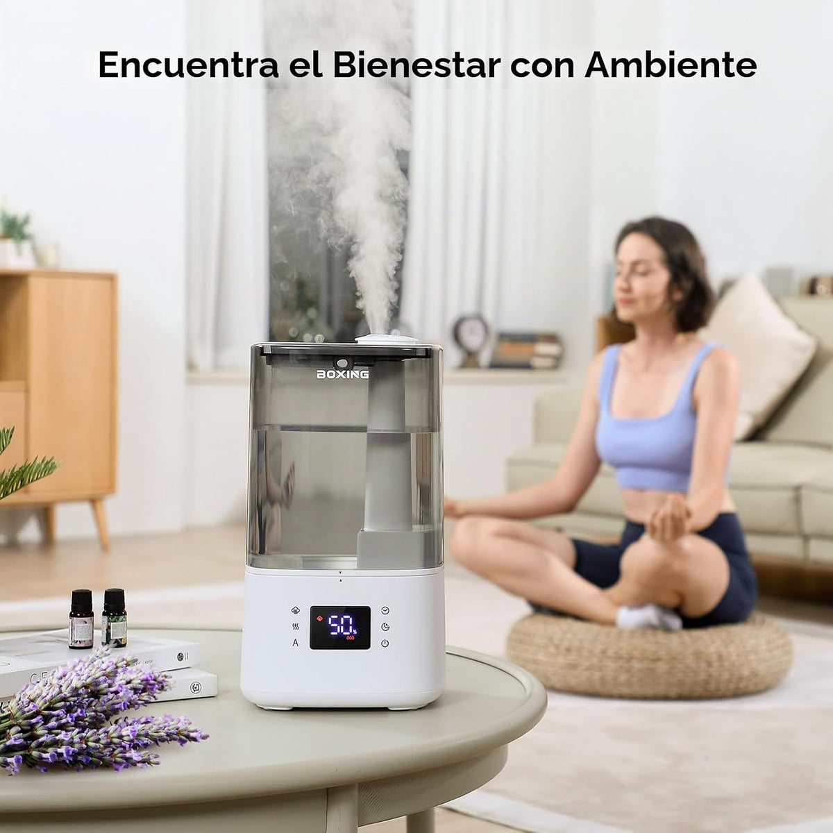 BOXING - Humidificadores de niebla cálida y fría de 6L para dormito...