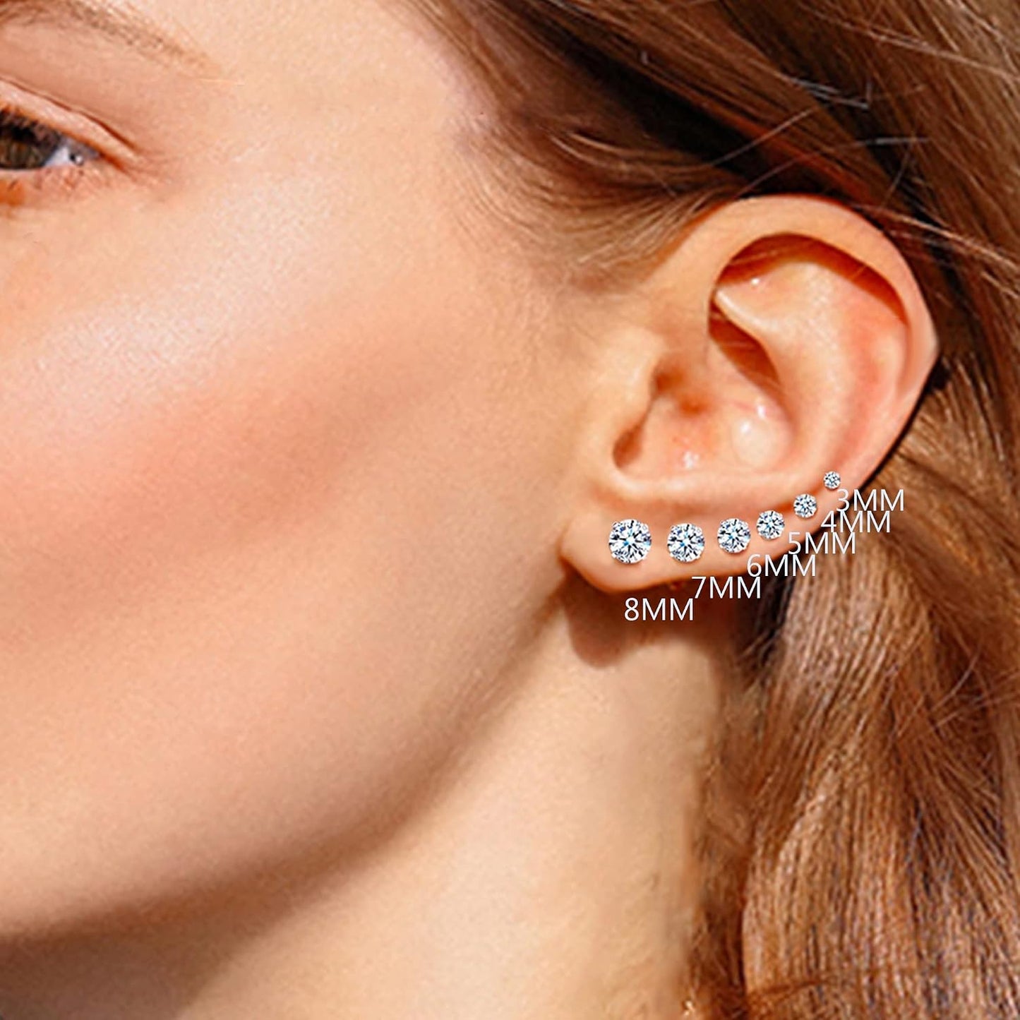 Fansilver Pendientes hipoalergénicos de 0.71 oz con parte trasera p...