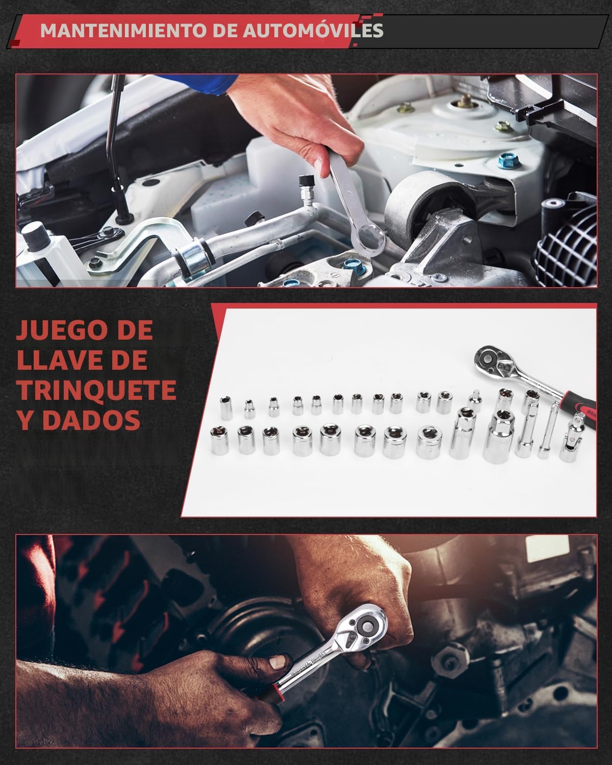 KINGTOOL Kit de herramientas para el hogar, kit de herramientas de...