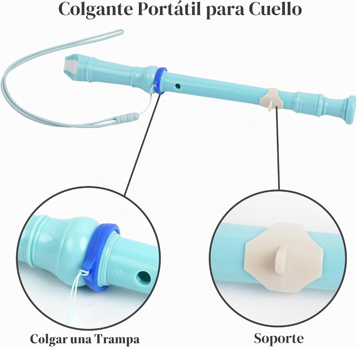Haecsfl Instrumento de grabación para adultos principiantes, flauta...