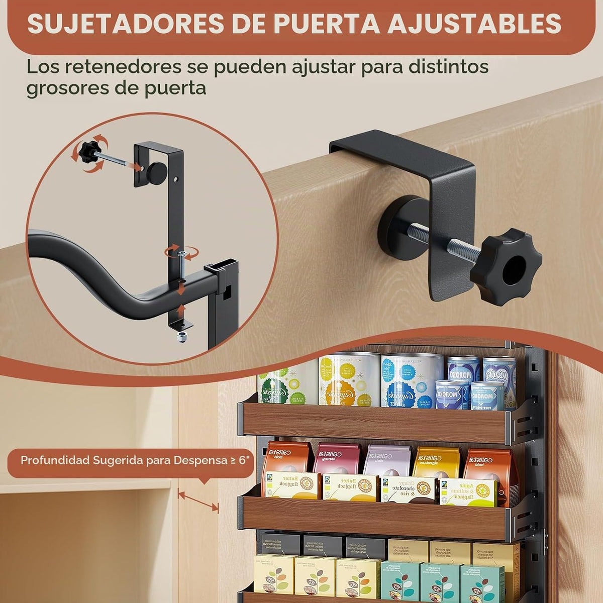 Freexployer Organizador de especias de 8 niveles para montar en la...
