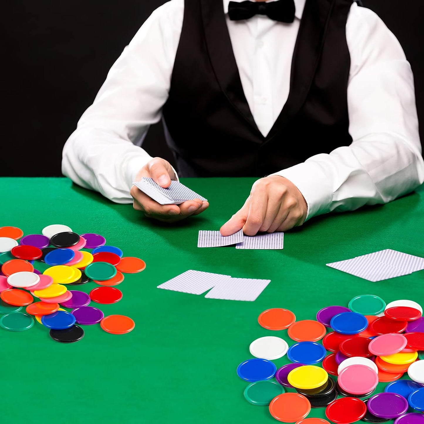 Coopay 5000 fichas de bingo de 1 pulgada a granel, marcadores de bi...