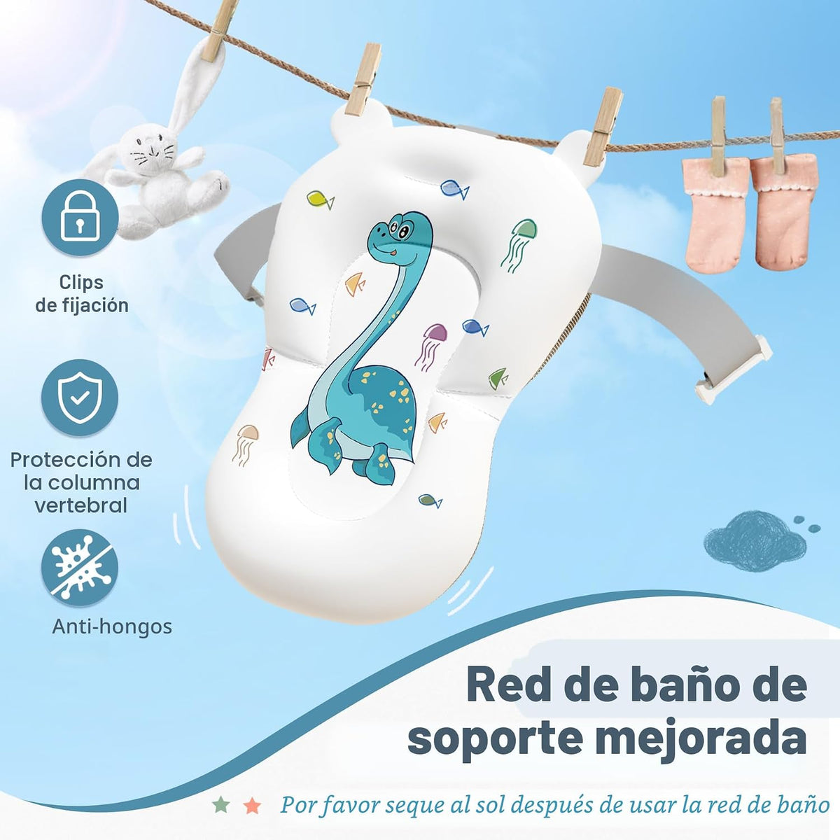 AVIDOR Bañera para bebé, bañera plegable para recién nacidos a niño...